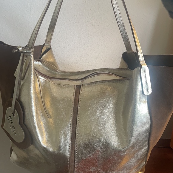 NICOLI Made in Italy Leather Tote - Picture 6 of 9